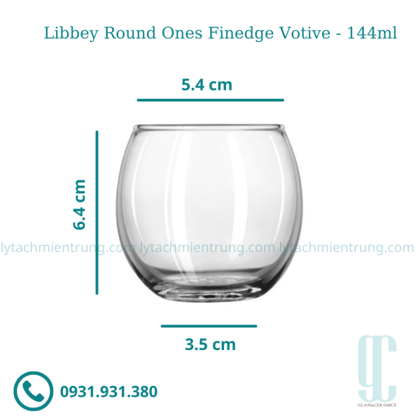 Ly thủy tinh Libbey Round Ones Fine (144ml)